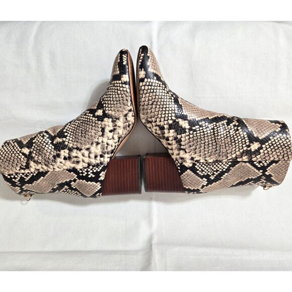 J. Crew Sadie Snake Embossed Leather Boots - size 7 - Picture 7 of 15